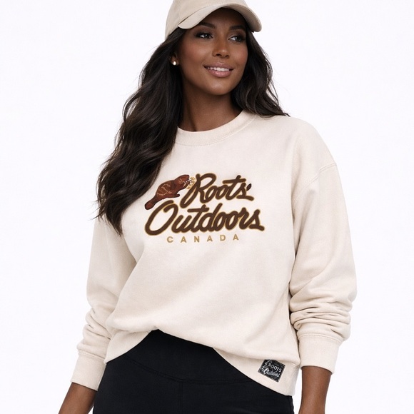Roots Sweaters - Roots Outdoors Canada White Sweatshirt